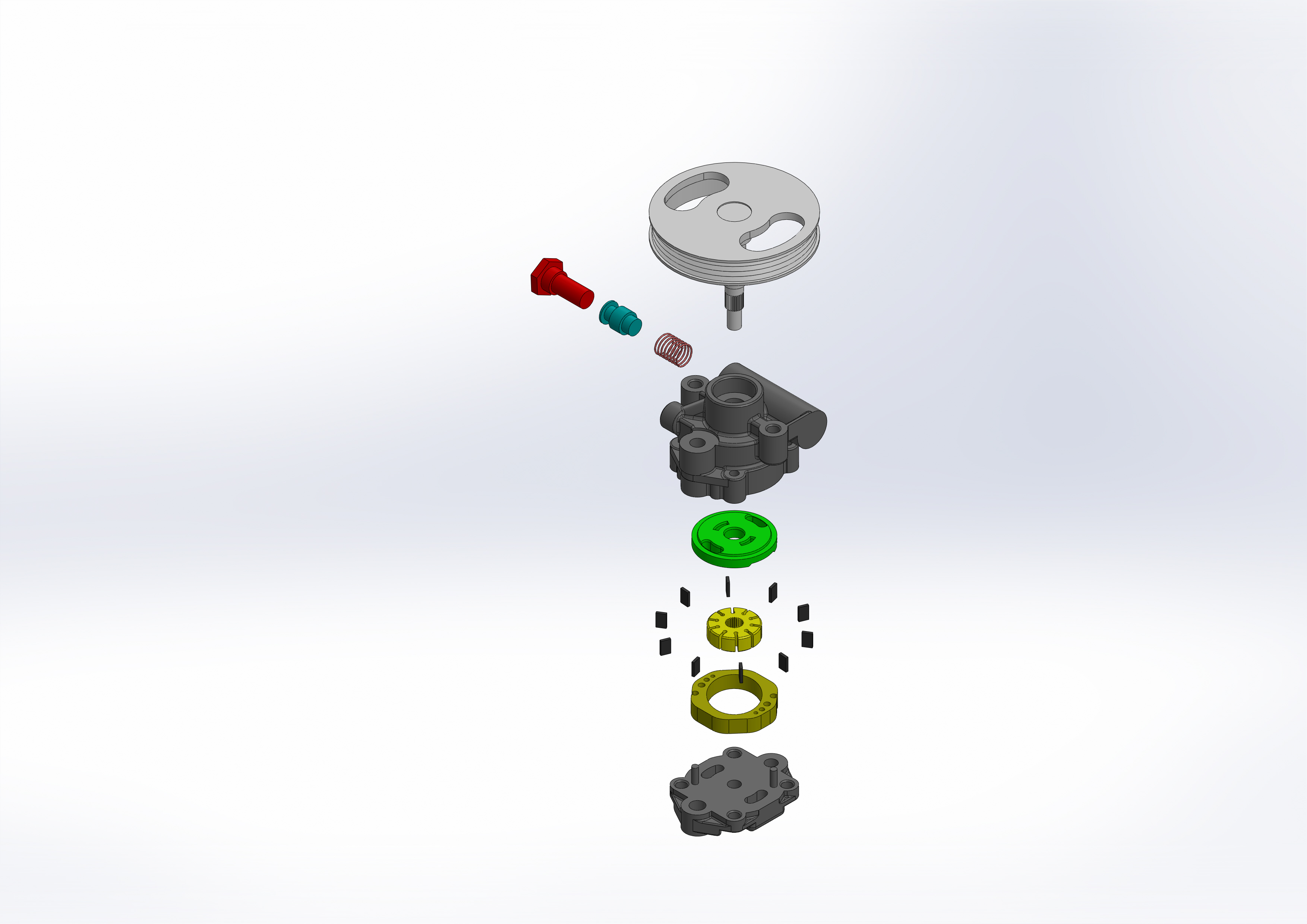 液压叶片泵机构